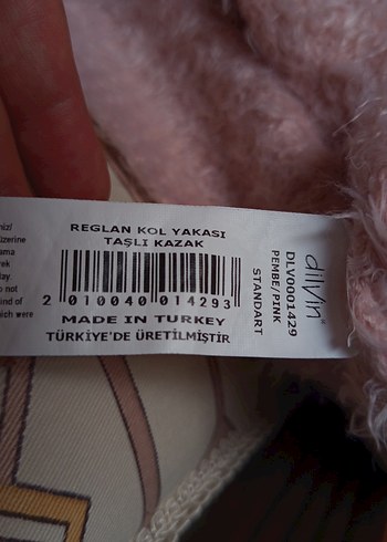 Dilvin Pullu Pembe Kadın Örgü kazak - Görsel 5