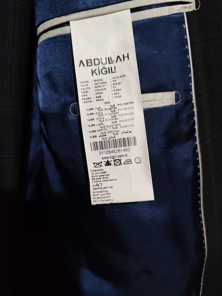 Abdullah Kiğılı Klasik Erkek Takım Elbise - Görsel 3