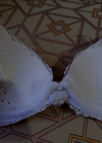 Beyaz, dantelli, içi nefes alan sütyen - Görsel 5