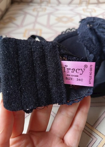 Dantel Desenli Siyah Sütyen - Görsel 4