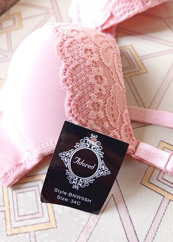 Pembe Dantel Detaylı Sütyen Takımı - Görsel 5