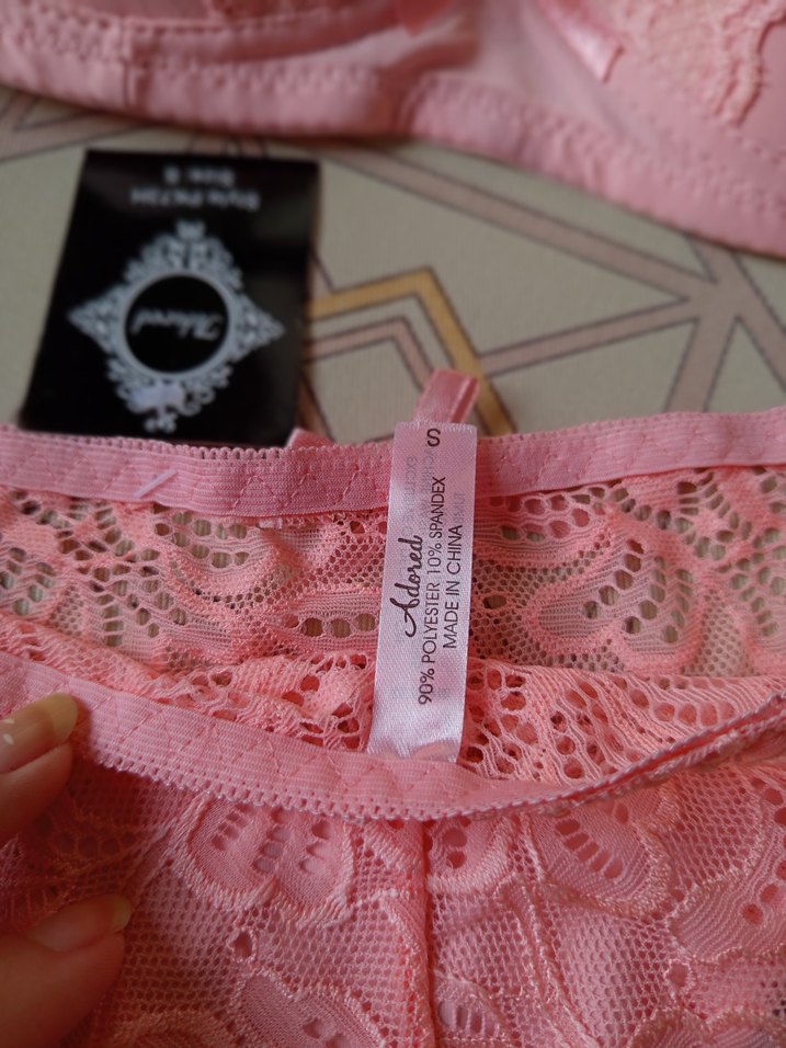 Pembe Dantel Detaylı Sütyen Takımı - Görsel 3