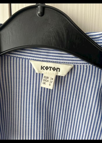 Koton çizgili belden oturmalı gömlek