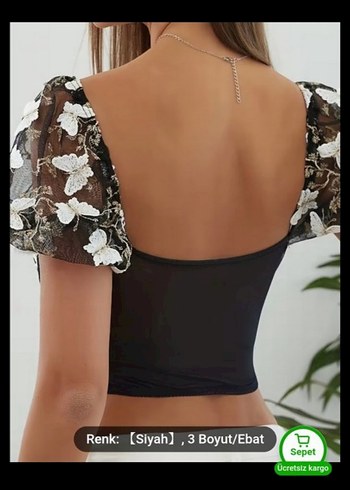 Shein kelebekli büstiyer - Görsel 3