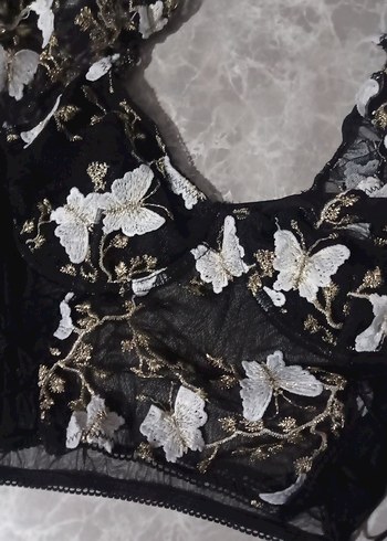 Shein kelebekli büstiyer - Görsel 5