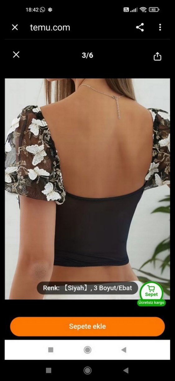 Shein kelebekli büstiyer - Görsel 3