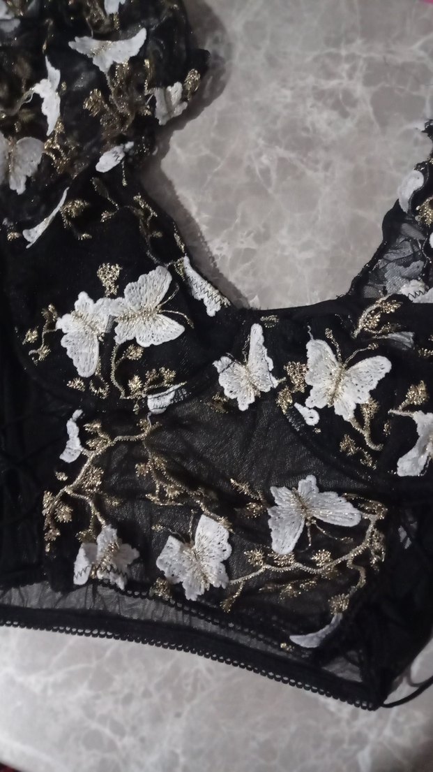 Shein kelebekli büstiyer - Görsel 5