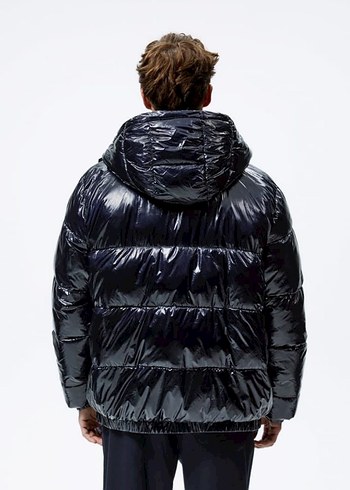 zara lacivert şişme mont - Görsel 2