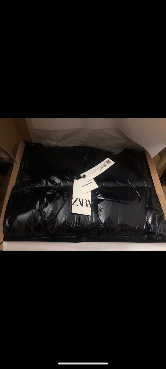 zara lacivert şişme mont - Görsel 4