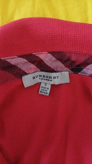 s Beden kırmızı Renk Burberry kırmızı üst orjinal