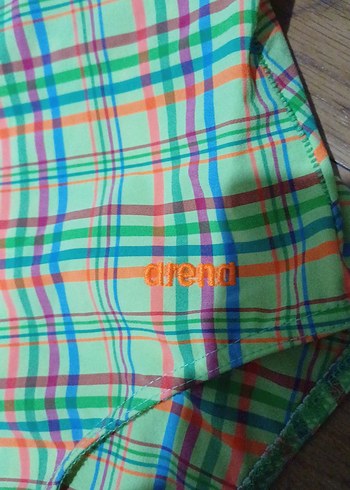 Renkli Kareli Kadın Mayo Arena marka - Görsel 4