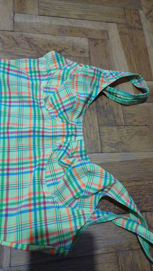 Renkli Kareli Kadın Mayo Arena marka - Görsel 2