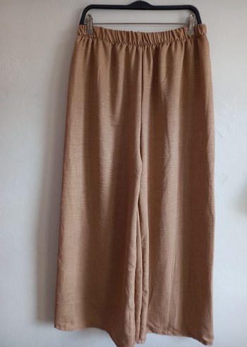 Bej Kadın Salaş Midi Pantolon