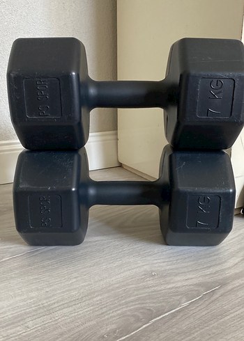 7 KG Siyah Dambıl Çift Seti