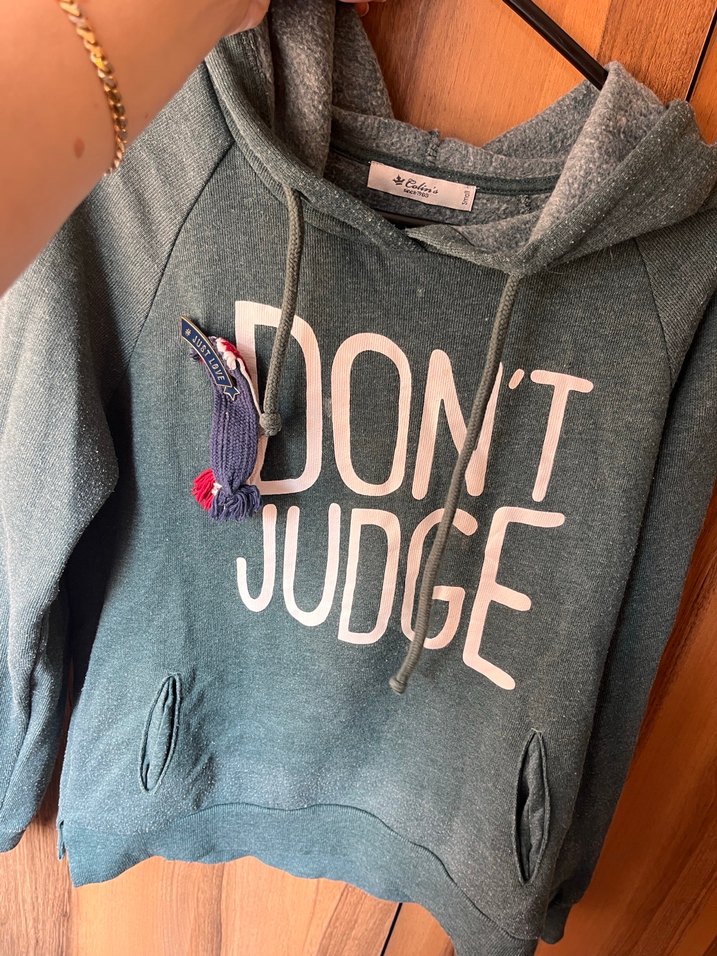 Kapüşonlu Fermuarlı Gri Sweatshirt - Görsel 4