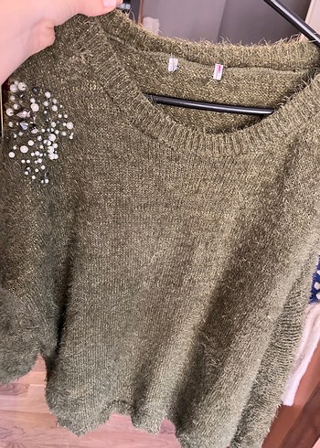 İnci Detaylı Triko Kadın Kazak - Görsel 3