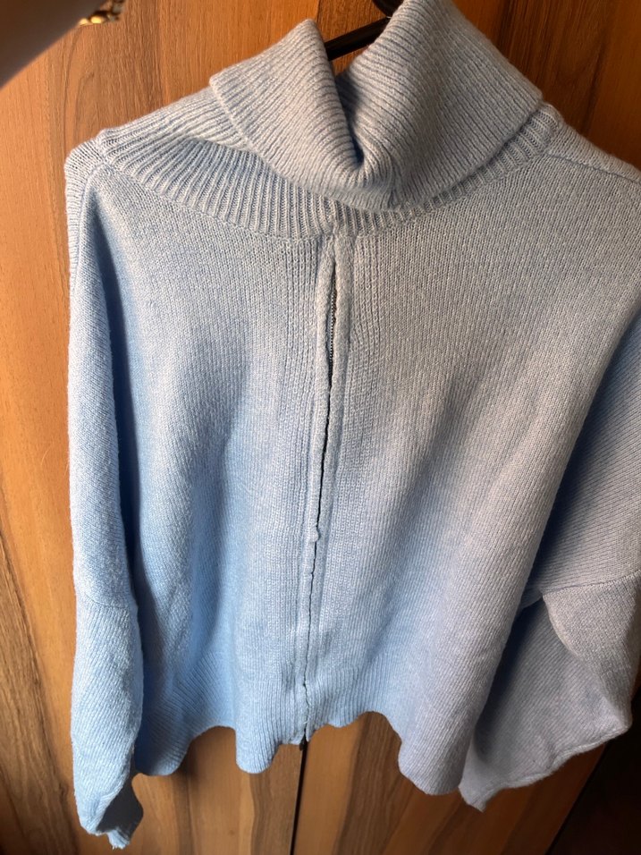 Gri Boğazlı Rahat Kesim Kadın Kazak - Görsel 5