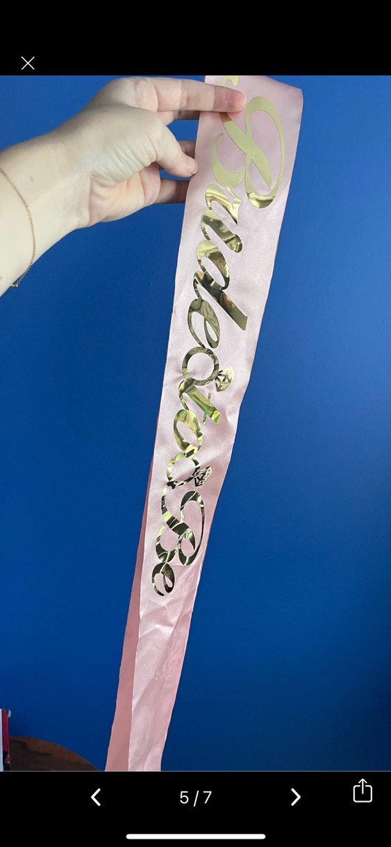 Beyaz Gelin Tacı ve Pembe Kuşak Seti Bekarlığa Veda - Görsel 4