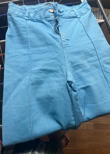 Likralı İspanyol Paça Pantolon - Görsel 3