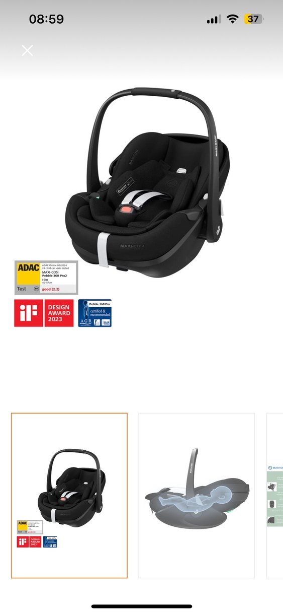 Maxi Cosi Tam Yatabilen Bebek Puseti - Görsel 2