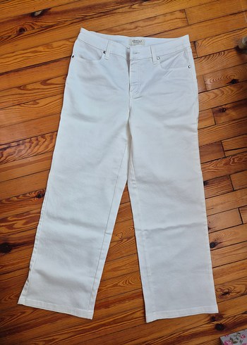 Kadın Beyaz Kot Pantalon