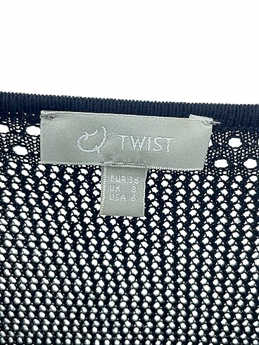 36 Beden siyah Renk Twist Uzun Elbise %70 İndirimli.