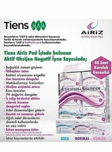 Diğer Tiens airiz ped