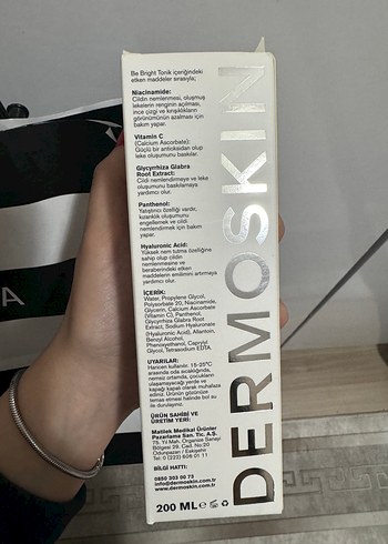 Dermoskin Aydınlatıcı Tonik 200 ml - Görsel 3