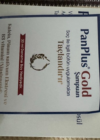 PanPlus Gold Şampuan 30 ml - Görsel 5