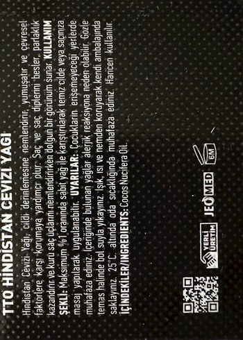 TTO Termal Hindistan Cevizi Yağı Saç Kremi 50g - Görsel 4