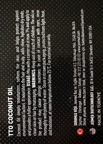 TTO Termal Hindistan Cevizi Yağı Saç Kremi 50g - Görsel 6