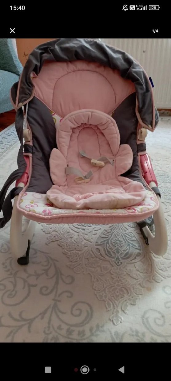 Pembe Pastel Renkli Çocuk Sandalyesi - Görsel 3