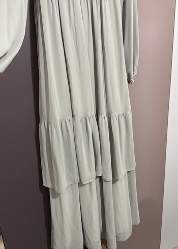 Uzun V Yaka Elbise - Görsel 8