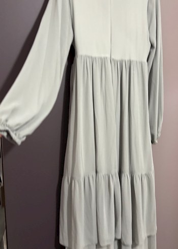 Uzun V Yaka Elbise - Görsel 7