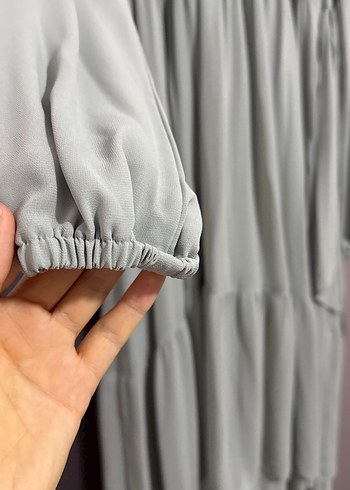 Uzun V Yaka Elbise - Görsel 3