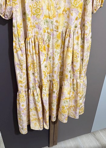 Sarı Renkli Bohem Uzun Elbise puane - Görsel 3