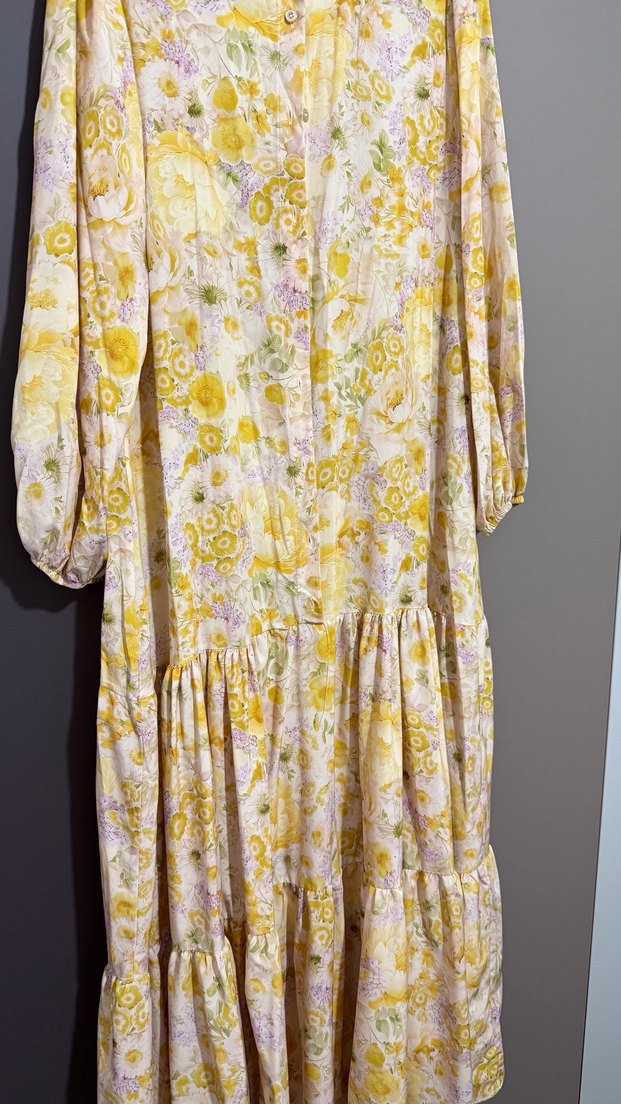 Sarı Renkli Bohem Uzun Elbise puane - Görsel 2