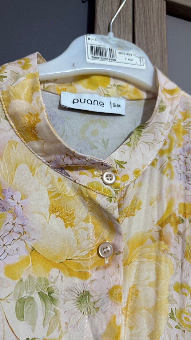 Sarı Renkli Bohem Uzun Elbise puane - Görsel 5