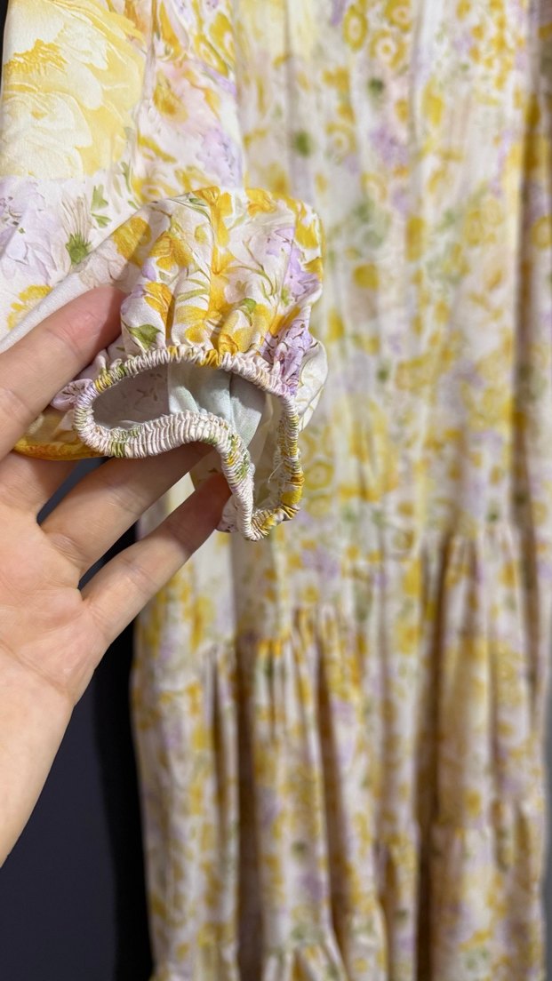 Sarı Renkli Bohem Uzun Elbise puane - Görsel 4