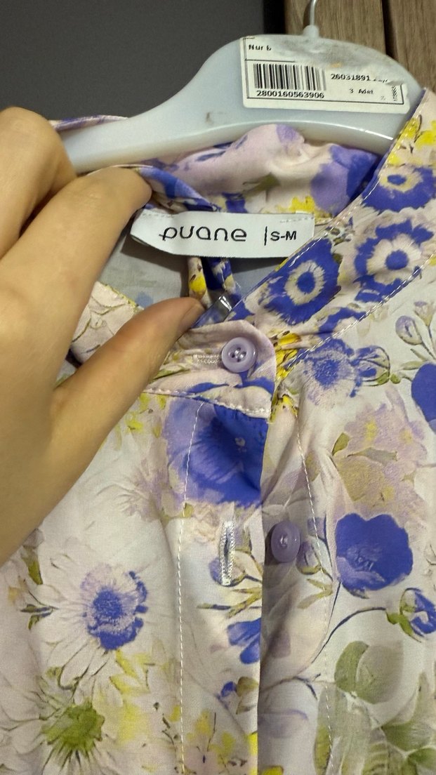 Uzun Kol Bohem Çiçekli Elbise - Görsel 5