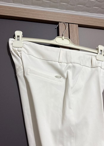 Beyaz Kadın Kumaş Pantolon - Görsel 5