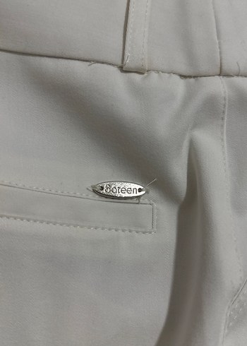 Beyaz Kadın Kumaş Pantolon - Görsel 4