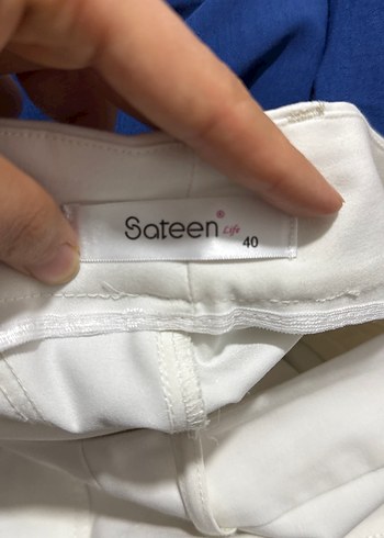 Beyaz Kadın Kumaş Pantolon - Görsel 6