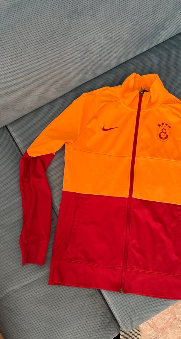 Nike Galatasaray Kırmızı Turuncu Fermuarlı Ceket - Görsel 2