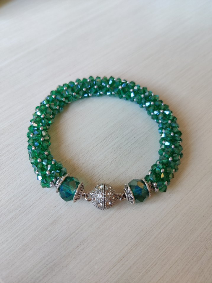 Mint yeşili Boncuklu Bohem Bileklik - Görsel 2