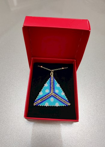 Miyuki Üçgen Kolye - Görsel 2