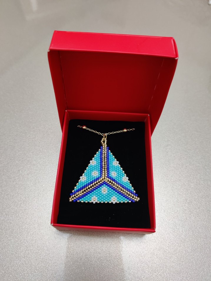 Miyuki Üçgen Kolye - Görsel 2