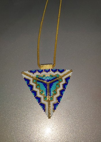 Renkli miyuki  Bohem Kolye - Görsel 2