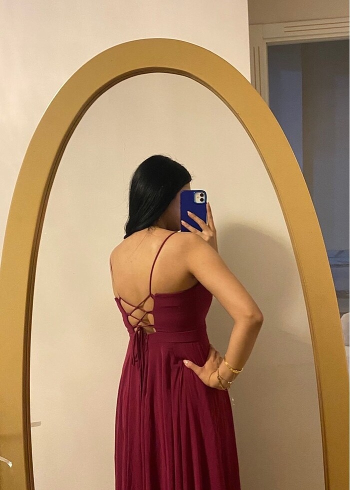 Askılı Abiye Elbise - Görsel 2