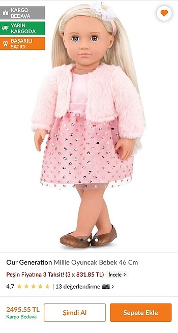 ( our generation millie. 46 cm